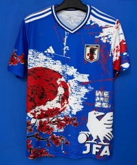 26-27 Japan Plum Blossom Moon Blue Thailand Soccer Jersey AAA-6486