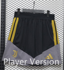 (S-3XL) Player Version 26-27 Juventus Black&Grey Thailand Soccer Shorts-888