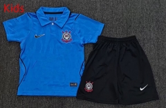 26-27 Corinthians 2nd Away Blue Kids/Youth Soccer Uniform-2483