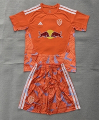 26-27 Leeds United Goalkeeper Orange Soccer Uniform-AY