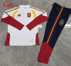 26-27 2 Star Spain White Kids/Youth Soccer Tracksuit-0199