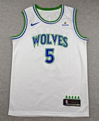 2027 Minnesota Timberwolves White #5 NBA Jersey-1380