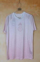 (S-4XL) 26-27 Inter Miami CF White&Pink Thailand Training Soccer Jersey AAA-2483