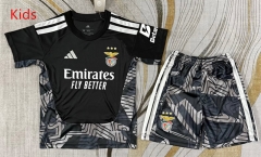 26-27 Benfica Goalkeeper Black Kids/Youth Soccer Uniform-3162