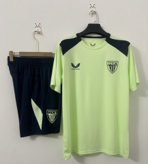 (S-3XL) 26-27 Athletic Bilbao Fluorescent Green Thailand Training Soccer Uniform-2483