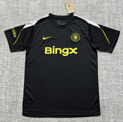 (S-4XL) 26-27 Pre-Match Chelsea Black Thailand Soccer Jersey AAA-4506