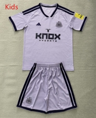 26-27 Newcastle United 2nd Away Light Purple Kids/Youth Soccer Uniform-AY