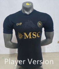 (S-3XL) Player Version 26-27 With Chip Version Napoli Black Thailand Soccer Jersey AAA-1047