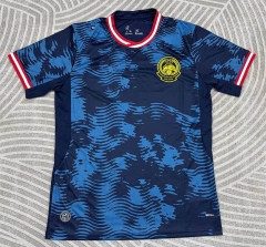 (S-4XL) 26-27 Malaysia Away Royal Blue Thailand Soccer Jersey AAA-0440