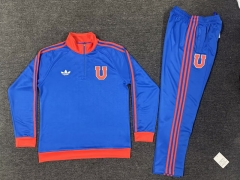 26-27 Club Universidad de Chile Blue Thailand Soccer Tracksuit-5303