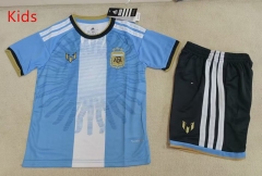 26-27 Commemorative Version Argentina Blue&White Kids/Youth Soccer Uniform-1794