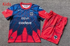 26-27 Monterrey Blue&Red Kids/Youth Training Soccer Uniform-5492