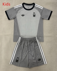 26-27 Nottingham Forest Goalkeeper Grey Kid/Youth Soccer Uniform-AY