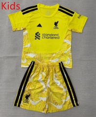 26-27 Liverpool Goalkeeper Yellow Kids/Youth Soccer Uniform-AY