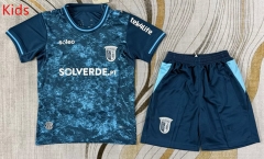 26-27 Sporting Clube de Braga 2nd Away Blue Kids/Youth Soccer Uniform-3162
