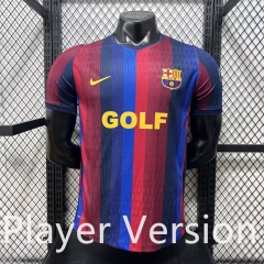 (S-4XL) New Sponsor Player Version 26-27 Barcelona Red&Blue Thailand Soccer Jersey AAA-4285