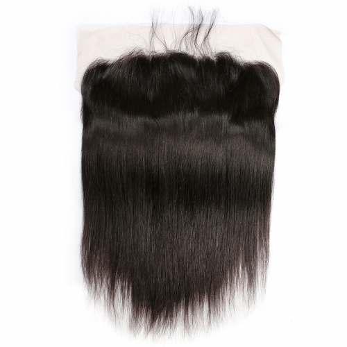 Osolovely Hair 9A Grade Human Virgin Hair Ear to Ear 13x4 Pre Plucked Lace Frontal Closure with Baby Hair Silky Straight