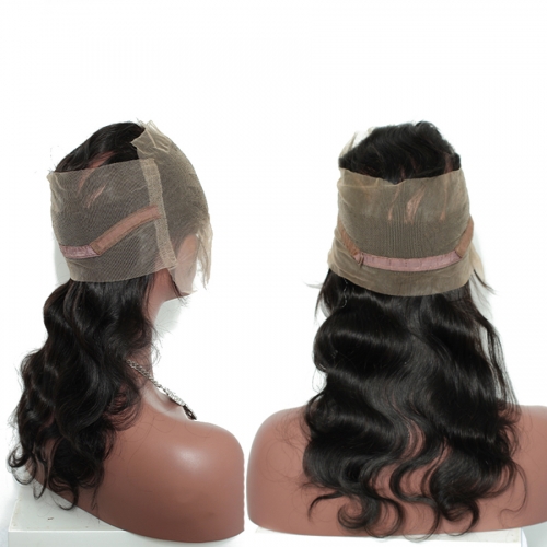 9A  360 Lace Frontal Closure Mink Body Wave Closure Free Part Human Hair Pre Plucked Baby Hair For Black Women