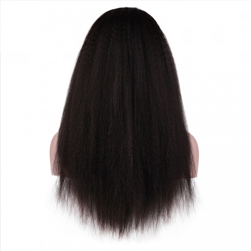 Kinky Straight Wig Lace Front Human Hair Wigs Hair For Black Women Natural Hairline With Baby Hair