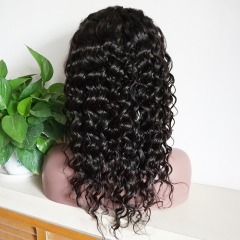 Loose Wave 360 Lace Frontal Wig Pre Plucked Human Hair Lace Front Wigs Black Women Bleached Knots 130% Density