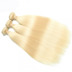 Osolovely Hair 1Pc 9A Grade #613 Blonde Hair Bundles Straight Hair Weave100% Human Hair Extension 10"-30"