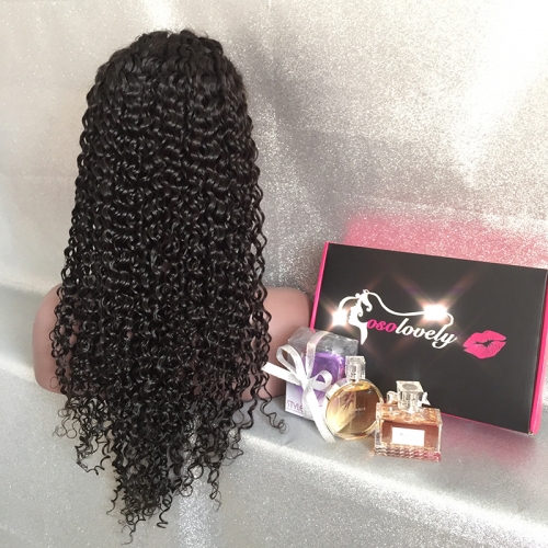 Osolovelyhair Lace Front Human Hair Wigs For Black Women 130% Curly Lace Wigs With Baby Hair Bleached Knots