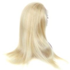 Osolovely Hair Human Hair 130% Density Pure 613 Blonde Full Lace Wigs With Baby Hair Bleached Knots Free Part