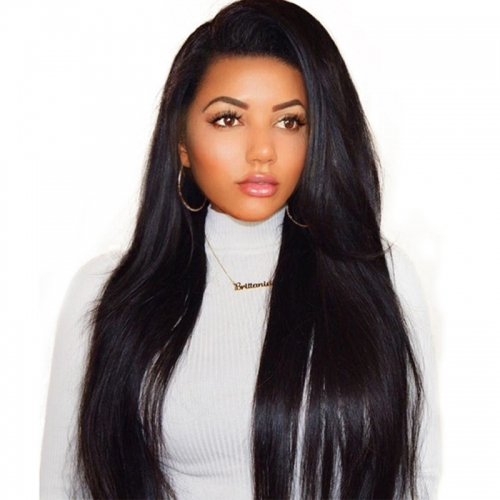 Lace Front Human Hair Wigs With Baby Hair 250% Density Straight Lace Front Wigs Hair Bleached Knots Osolovely Hair