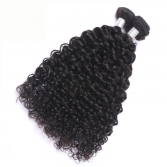Osolovely Hair 1Pc 9A Grade Deep Curly Hair 100% Human Virgin Hair Weave Bundles Natural Color Hair Extension Can Be Dyed