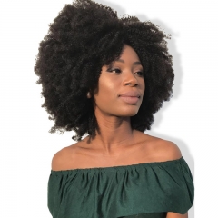 Afro Kinky Curly Wigs U Part Human Hair Wigs Natural line With Baby Hair For Black Hair