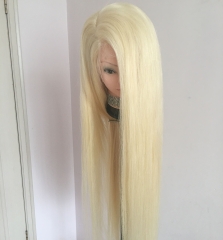 Osolovely Hair 180 Density Blonde Full Lace Wig Top Grade Virgin 100% Human Hair