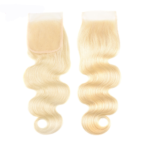 Osolovely Hair 613 Blonde Body Wave Lace Closure 4x4 Free Part 10-20 inch 100% Virgin Hair