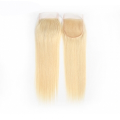 Osolovely Hair 613 Blonde Straight Lace Closure 4x4 Free Part 10-20 inch 100% Virgin Hair