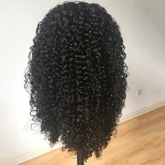 Lace Front Human Hair Wigs Pre Plucked 250% Density Curly Human Hair Frontal Wig Bleached Knots Osolovely Hair