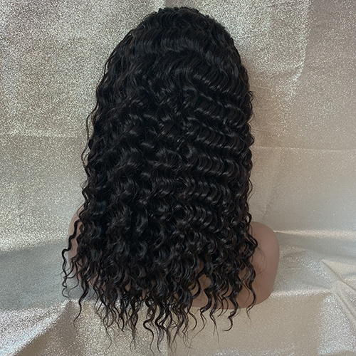 Osolovely Hair Deep Wave 13x6 Lace Front Human Hair Wigs With Baby Hair Pre Plucked 150% Density Lace Wig