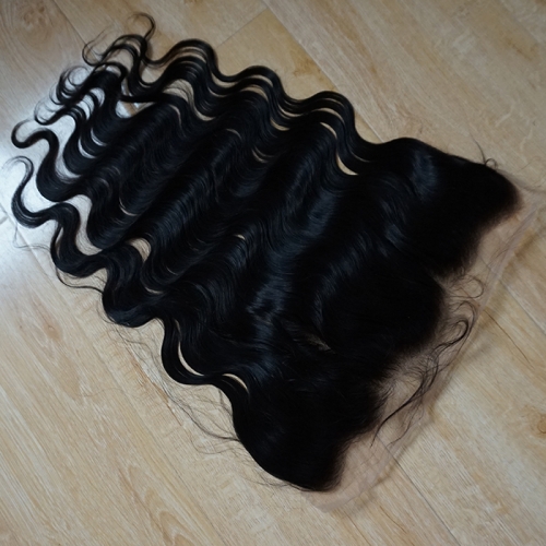 Osolovely Pre Plucked Ear to Ear 13x6 Transparent Lace Lace Frontal Closure With Baby Hair 10-20inch Body Wave Human Hair Free Part