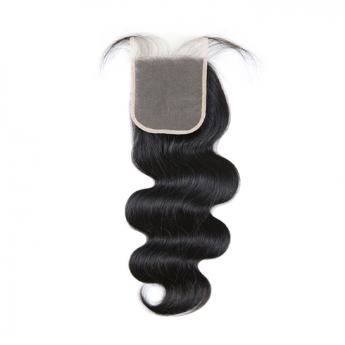 Transparent 4x4 Lace Closure Body Wave Human Hair Prepluncked Closure Unprocessed Human Hair Extensions Osolovely Hair