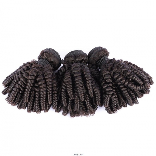 Unprocessed Funmi Curly 3Pcs/lot Virgin Human Hair Funmi Hiar 3pcs Lot Full for A Wig Osolovely Hair Top Grade Funmi Human Hair Hair Extension