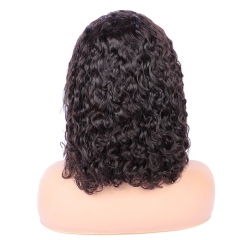 Osolovely Hair Short Curly Human Hair Transparent 6x6 Closure Wig Bob Wig Full End 6x6 Lace Front Human Hair Wigs For Women Pre Pluck closure wig