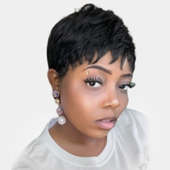 Short Human Hair Wigs 13x6 180% Density Pixie Cut Lace Wig With Bang Human Hair Wig Bob Wig Short Human Hair Wigs For Black Women Osolovely Hair