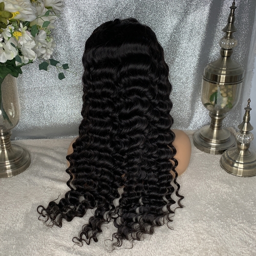 Osolovely Hair HD 6x6 Closure Wig Deep Wave Lace Front Wig 150% Density PrePlucked 6x6 HD Closure Wigs