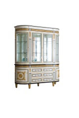 Large glass for home dining room howcase cabinet display