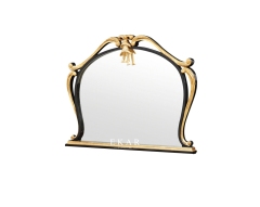 2017 The Latest Luxury Style Black Wooden Cosmetic Mirror Bedroom Vanity Sets
