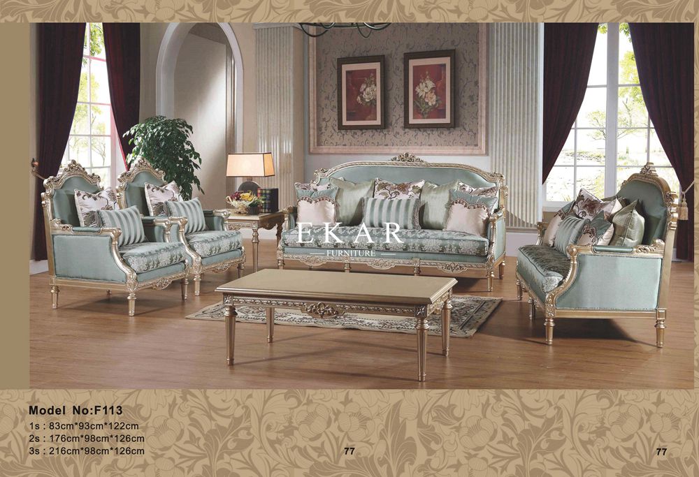 Luxury Solid Wood Furniture Upholstery Sofa