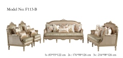 Luxury Solid Wood Furniture Upholstery Sofa