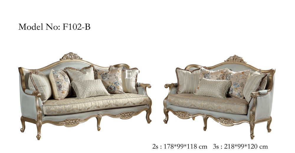 Classic Royal Upholstery Comfortable Sofa Set