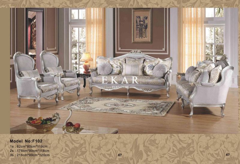 Classic Royal Upholstery Comfortable Sofa Set