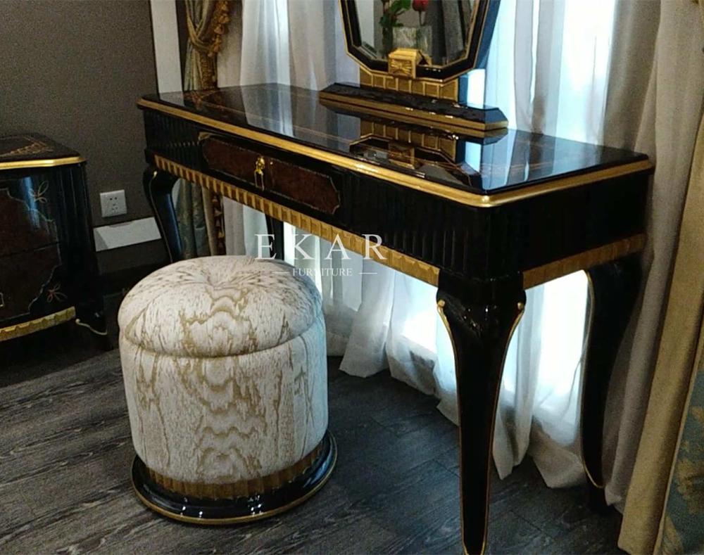 Luxury Wooden Dressing Table Antique Style Makeup Dresser ...