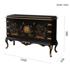 Fany Natural Style Black Entrance Table/foyer Table
