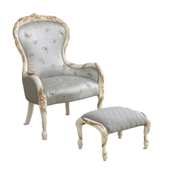 Modern Gray Minimalist Decorative Fabric Chair Armchair